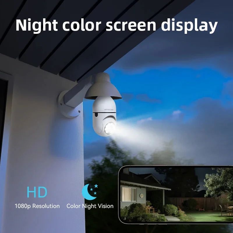 Seguranca total em segundos: camera lampada 360 wifi